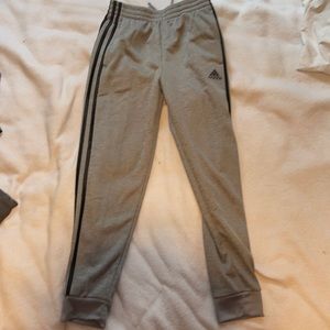 Grey adidas joggers